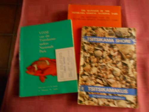 THREE TSITSIKAMA NATIONAL PARK SOFTBACK BOOKS -  SEAWEEDS, FISHES & TSITSIKAMA SHORE