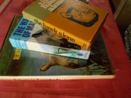 3 BOOKS BALLINGER -WATERS MADNESSl and HAWK ALONE J  BENNETT and RHINOS B GRZIM