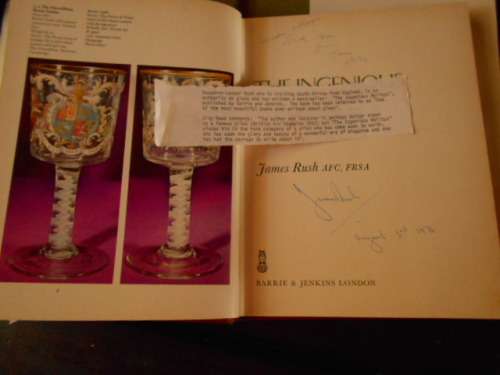 TWO GLASS COLLECTORS BOOKS - J RUSH - THE INGENIOUS BEILBYS  AUTOG & OLD VENETIAN GLASS