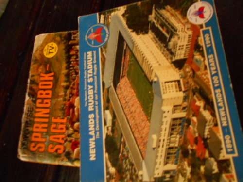 TWEE RUGYBY BOEKE Chris Greyvenstein - SPRINGBOK SAGE 1891  & NEWLANDS RUGBY STADIUM 1890 - 1990