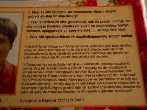 CARMEN NIEHAUS  & LIZBE BOTHA - HUISGENOOT WENRESEPTE SES (6)  GETOETS -  Hum & Rous hardeb 1996