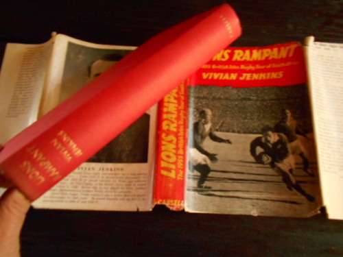 VIVIAN JENKINS - LIONS RAMPANT - 1955 BRITISH ISLES RUGBY TOUR OF SOUTH AFRICA  1955