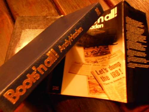 ANDY HADEN - BOOTS'N ALL!  - INSCRIPTION BY ANDY HADEN - Rugby Press - Auckland 1983 hardb & dustct