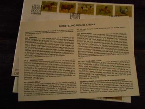 COMMEMORATIVE POTCHEFSTROOM KOEKOEK ENVELOPE   5.13    PUTTERIE RACING PIGEON  STAMP,