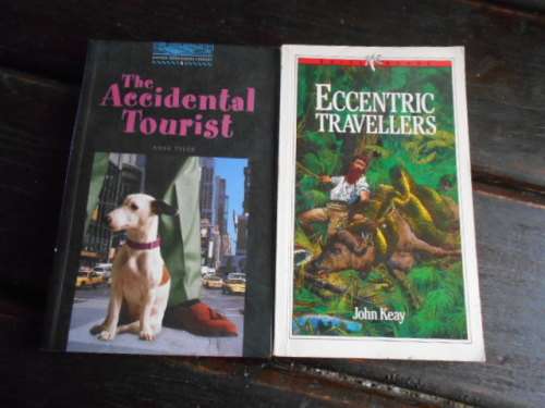 2 BOOKS - ANN TYLER - THE ACCIDENTAL TOURIST and ECCENTRIC TRAVELLERS JOHN KEAY