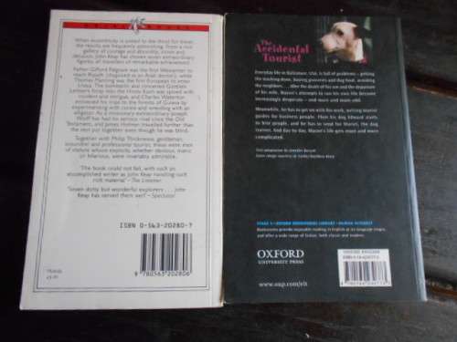 2 BOOKS - ANN TYLER - THE ACCIDENTAL TOURIST and ECCENTRIC TRAVELLERS JOHN KEAY