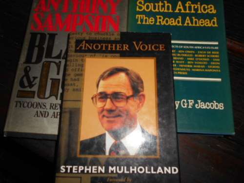 3 BOOKS A SAMPSON - BLACK + GOLD, MULHOLLAND ANOTHER VOICE and SOUTH AFRICA JACOBS