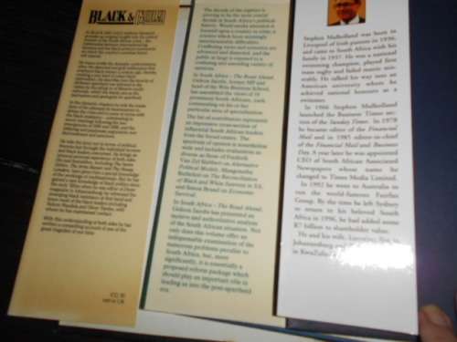 3 BOOKS A SAMPSON - BLACK + GOLD, MULHOLLAND ANOTHER VOICE and SOUTH AFRICA JACOBS