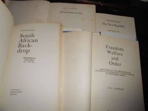 4 BOOKS - FREEDOM and WELFARE, NEW REPUBLIC,  BRITANNIA, RULES, SA BACKDROP
