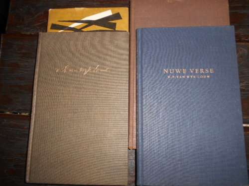 4 GEDIGTEBOEKE VAN NP VAN WYK LOUW - TRISTIA, NUWE VERSE, WERELD DEUR GLAS, & DAGBOEK VAN 'N SOLDAAT