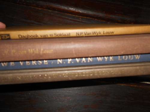 4 GEDIGTEBOEKE VAN NP VAN WYK LOUW - TRISTIA, NUWE VERSE, WERELD DEUR GLAS, & DAGBOEK VAN 'N SOLDAAT