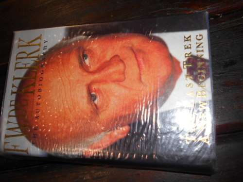 FW DE KLERK THE AUTOBIOGRAPHY - THE LAST TREK - A NEW BEGINNING - AUTOG  MACMILLAN 1998 HARDB & DUST