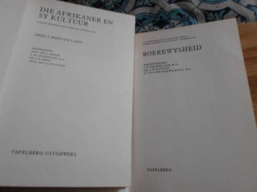 PW GROBBELAAR - MENS EN LAND (Kultuur) EN BOEREWYSHEID,volksgeloof ens Grobbelaar, Hudson, vd. Merwe