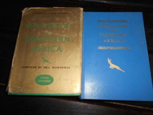 ERIC ROSENTHAL -  2 ENCYCLOPAEDIAS 1 AFRIKAANS and 1  1965 ENGLISH F WARNE