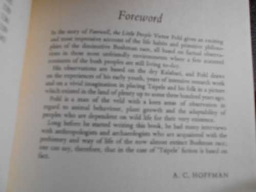 VICTOR POHL - FAREWELL THE LITTLE PEOPLE -  ILLUS JANE HEATH  OXFORD UNIV PRESS SOFTBACK