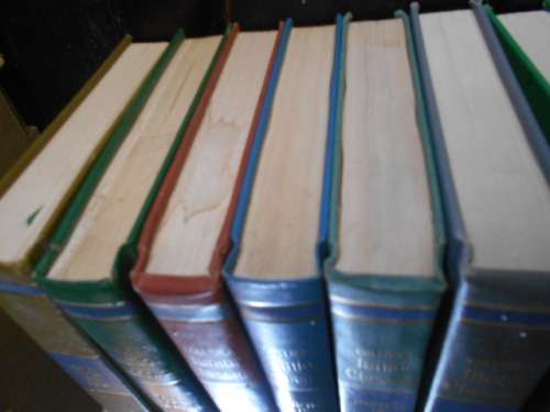 COLLIERS JUNIOR CLASSIC 7 SHORT STORIES BOOKS  out of set of  10 - YOUNG FOLKS SHELF OF BOOKS