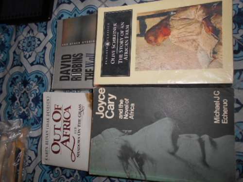 4  AFRICA SOFTBACKS - 1. THE WALL  2. Joyce Cary, 3.African farm, 4.Shadows on grass