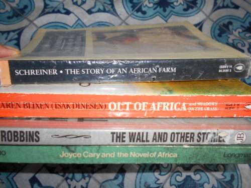 4  AFRICA SOFTBACKS - 1. THE WALL  2. Joyce Cary, 3.African farm, 4.Shadows on grass