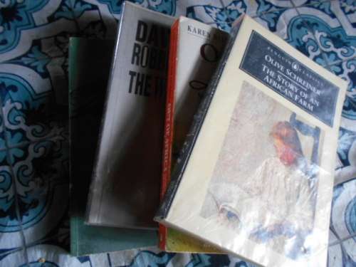 4  AFRICA SOFTBACKS - 1. THE WALL  2. Joyce Cary, 3.African farm, 4.Shadows on grass