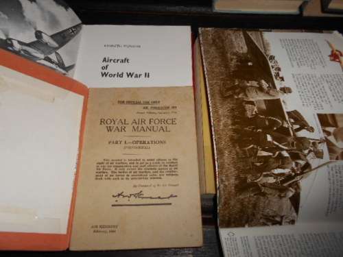 4 books SQUADRON , AIRCRAFT WWII ROYAL AIR FORCE WAR MANUAL andROYAL AIR FORCE MUSEUM GUIDE