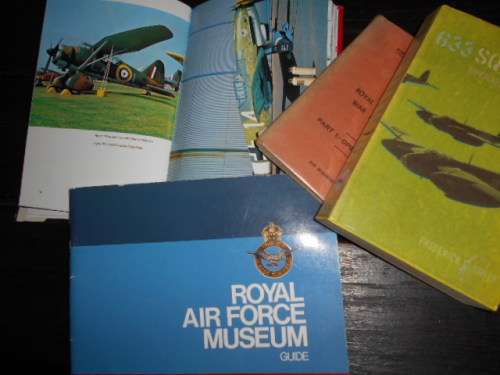4 books SQUADRON , AIRCRAFT WWII ROYAL AIR FORCE WAR MANUAL andROYAL AIR FORCE MUSEUM GUIDE