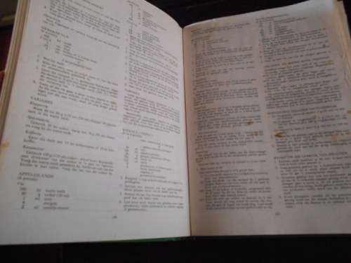 2 boeke Kos en Kookkuns -1ste Gemetriseerde ed.. 2. Resepte  vrugte  1965 Vroue landbou