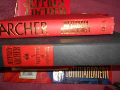 JEFFREY ARCHER  2 BOOKS  A MATTER OF HONOUR  and THE ELEVENTH COMMANDMENT