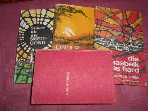 5 boeke ENGELA LINDE - Kanniedood , Blaasbalk ,Eenling die mens,Silver smeltoond, Dag klein dinge