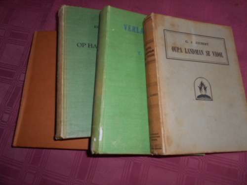 4 OU AFRIKAANSE STORIEBOEKE - 1. Skim van Oranje, 2.Troudag, Oupa Landman se viool, Verlate vlaktes