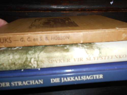 3 BOEKE - PG HENDRIKS - 'N SPYKER VIR SLYPSTEENKOP, STRACHAN - JAKKALSJAGTER & BUKS DEUR HOBSON