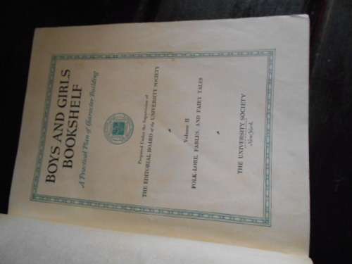 Boys and Girls Bookshelf (Vol 2 of 17) Folk-Lore,Fables,FairyTales