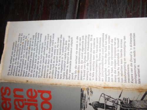 WOLFGANG OTT - KAPERS VAN DIE DOOD -  TAFELBERG 1971 HARDEB