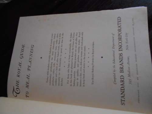 Any One Can Bake Royal Baking Powder Cookbook Antique Recipes Food rare 1929  hardback