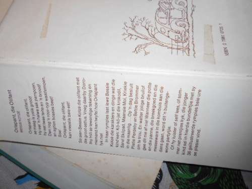 2 BOEKE - RYMPIES VIR DUIMPIES  P SWANEPOEL  EN KLEUTER-VERSEBOEK OPPERMAN
