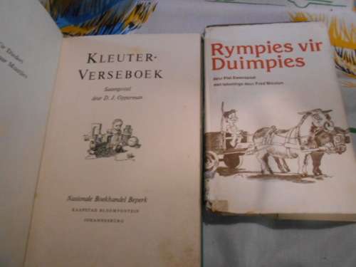 2 BOEKE - RYMPIES VIR DUIMPIES  P SWANEPOEL  EN KLEUTER-VERSEBOEK OPPERMAN