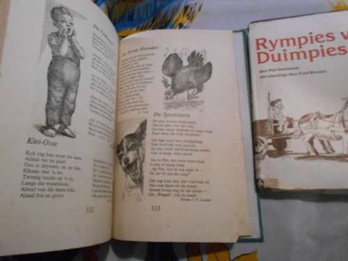 2 BOEKE - RYMPIES VIR DUIMPIES  P SWANEPOEL  EN KLEUTER-VERSEBOEK OPPERMAN