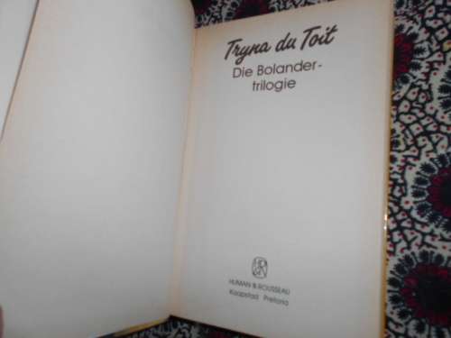 TRYNA DU TOIT -  Die Bolander-trilogie, Wag `n bietjie and Eendekuil