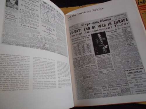 VIC ALHADEFF -  A NEWSPAPER HISTORY OF SOUTH AFRICA 1985 ENLARGED