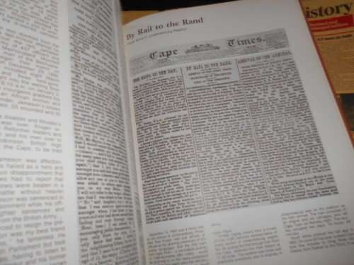 VIC ALHADEFF -  A NEWSPAPER HISTORY OF SOUTH AFRICA 1985 ENLARGED