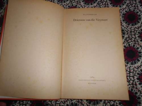 HJ VERMAAS - DRIETOON VAN DIE VRYSTAAT 1964 NAS BOEK
