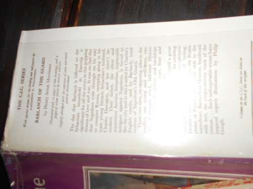 Barlasch of the Guards. Merriman, Henry Seton  illus hardback 1971