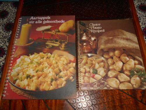 2 Potato books  - Choice Potato recipes and  Aartappels alle geleenthede -Potato Board