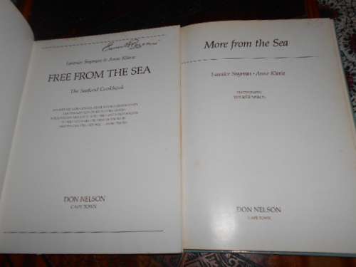 2 Seafood books L Snyman and Anne Klarie - Free from the Sea and More from the sea