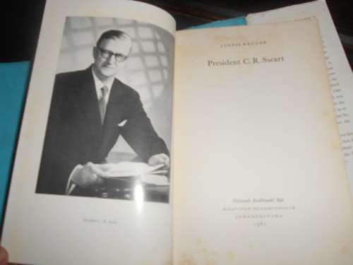 PRESIDENT -  CR SWART deur Jannie Kruger - Nasionale Boekhandel 1961