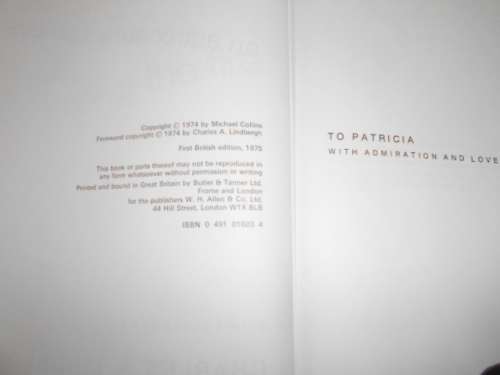 Michael Collins - Carrying the fire  - astronauts autobiography - 1975 1st ed.