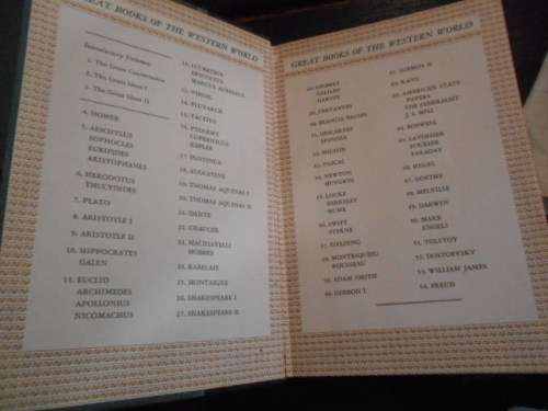 5  volumes  1952 Britannica Great Books: - 50  - 54 Marx, Tolstoy, Dostoevsky, James,Freud