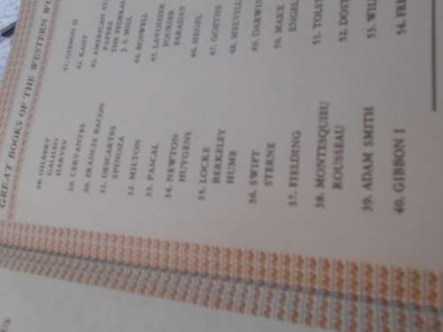 10 volumes  1952 Britannica Great Books:  of the Western World  -  Vol 27 to 39) not 29, 34 and 35)