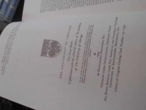 10 volumes  1952 Britannica Great Books:  of the Western World  -  Vol 27 to 39) not 29, 34 and 35)