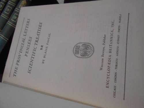 10 volumes  1952 Britannica Great Books:  of the Western World  -  Vol 27 to 39) not 29, 34 and 35)