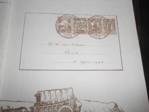 DIRK MOSTERT  - GEDENKBOEK OSSEWATREK 1938 IN BOKS & ANDRIES PRETORIUS SE BOODSKAP